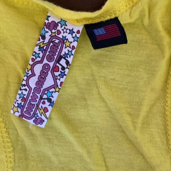 Yellow Neon Snail Racerback Tank top Women’s Size Medium - Picture 3 of 6